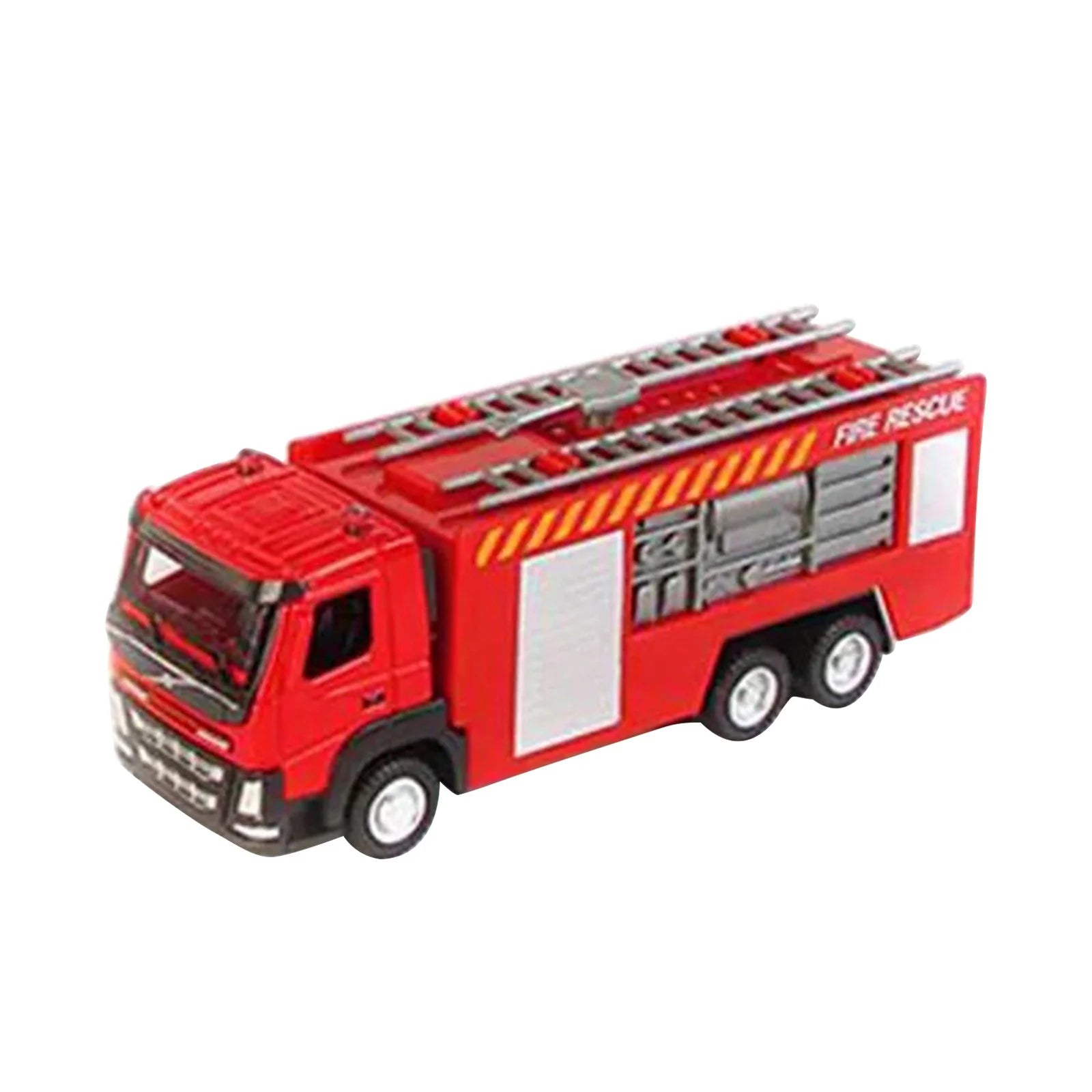 2Pc Metal Alloy Fire Ladder Truck Model 1:50 O2360