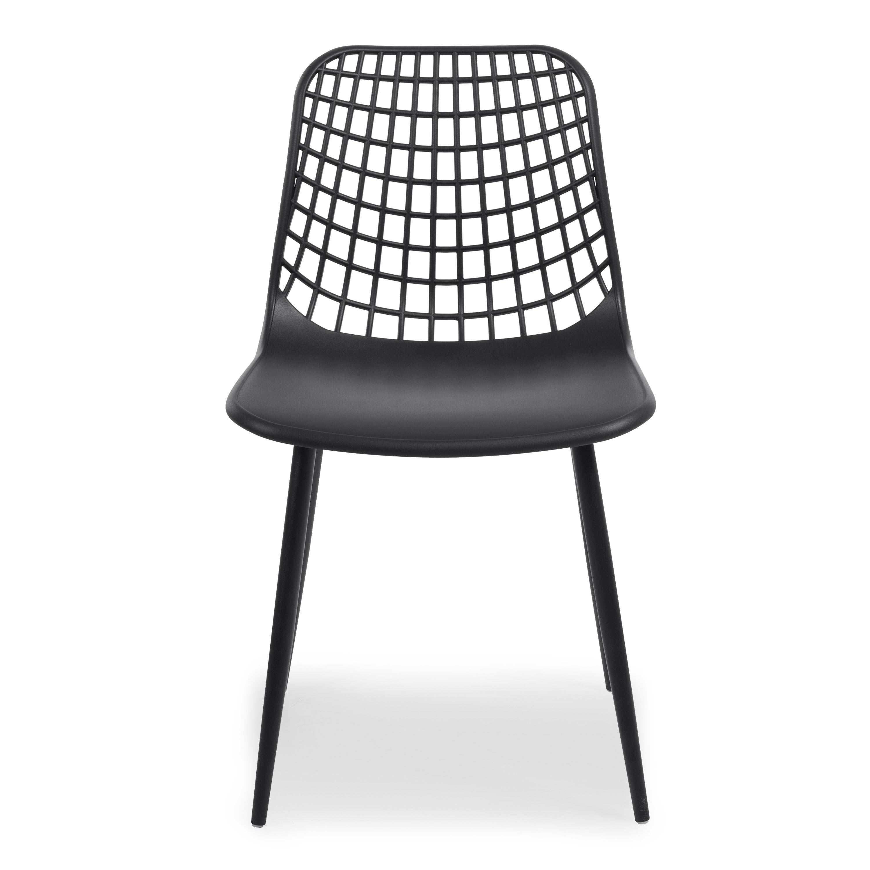 Black Poly Dining Chair Set of 4 W7414