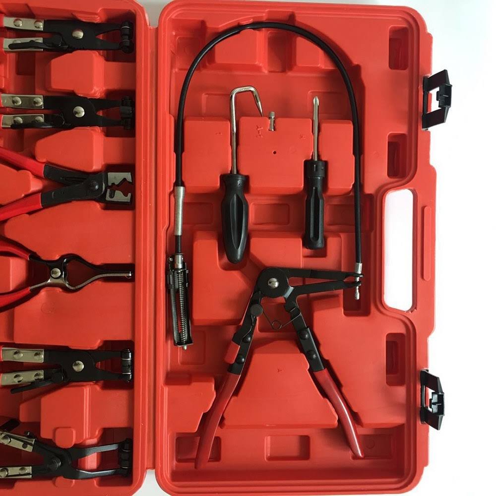 9pcs Flexible Hose Clamp Pliers Set with Long Reach Wire Removal Hand Tools M5954