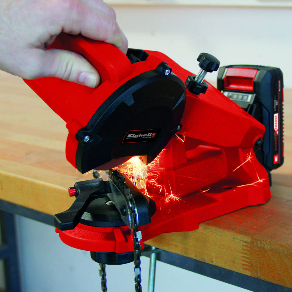 Cordless Chainsaw Sharpener with 3.0-Ah Battery and Charger N970