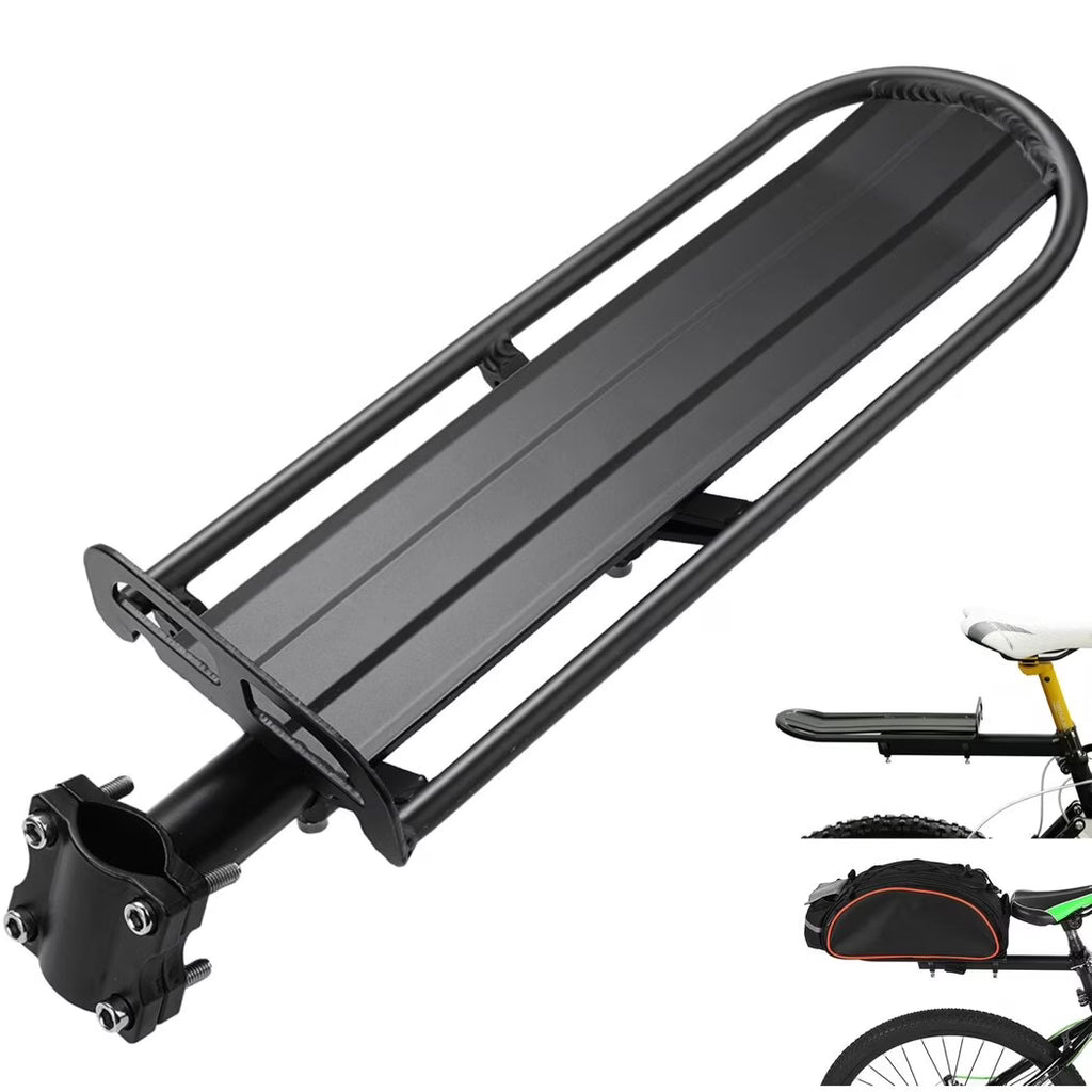 Adjustable Universal Aluminum Alloy Bicycle Pannier Rack with 10kg Load Capacity W50249