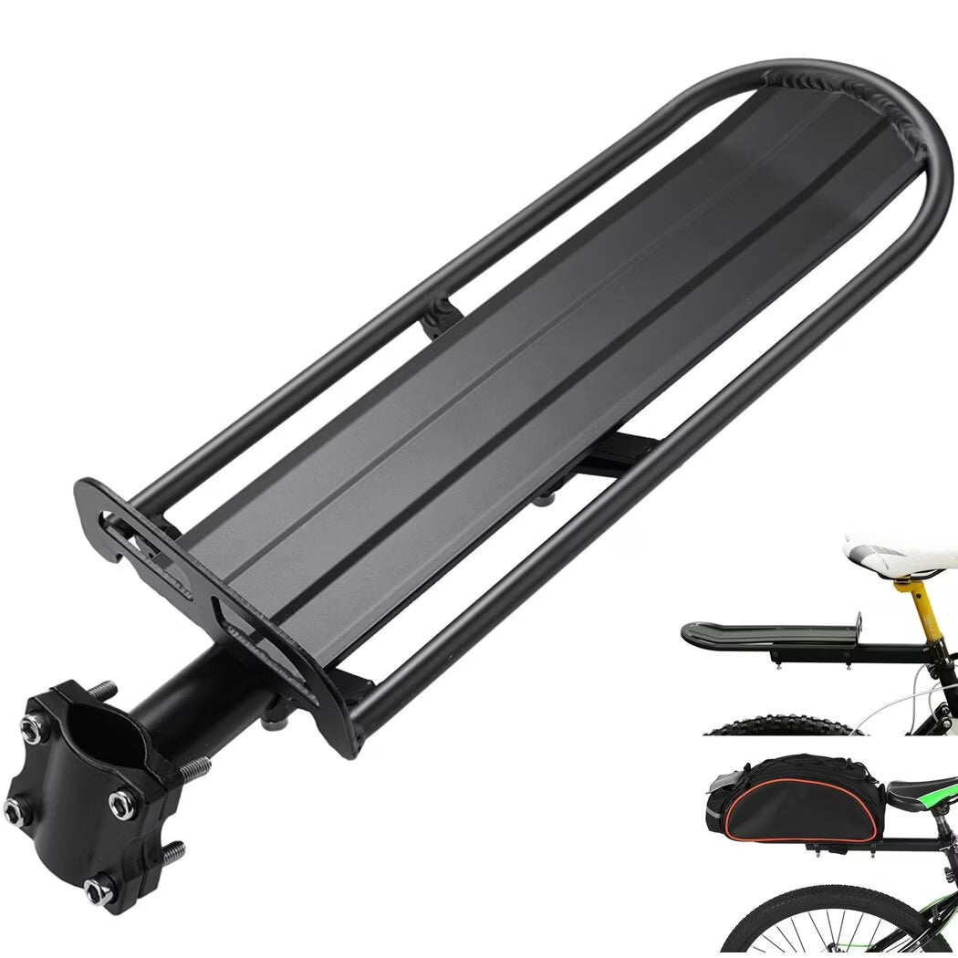 Adjustable Universal Aluminum Alloy Bicycle Pannier Rack with 10kg Load Capacity W50249