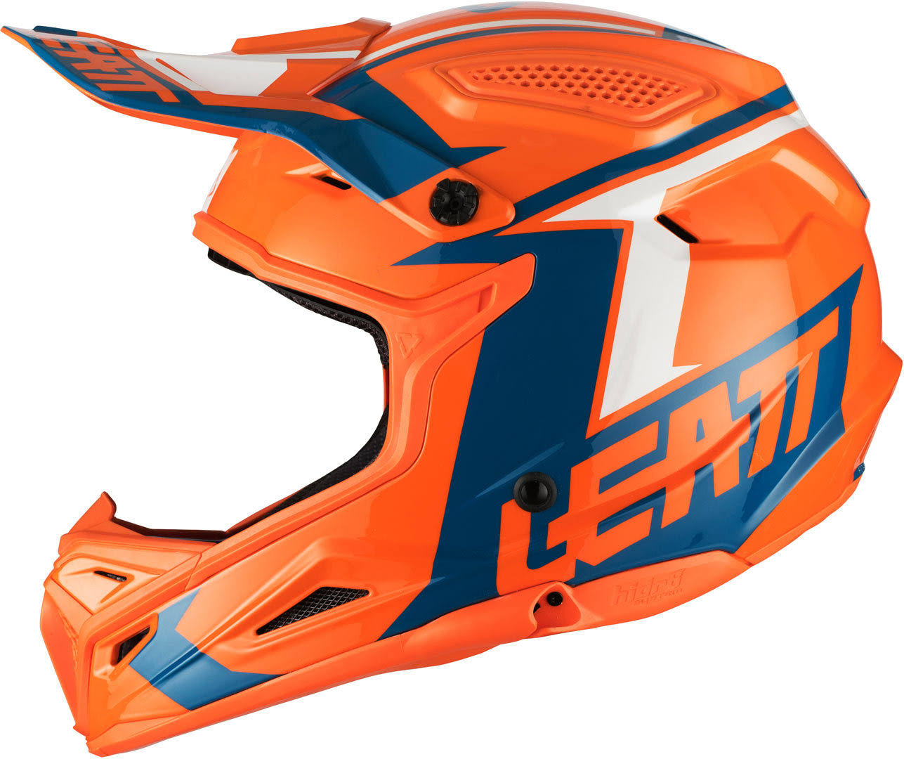 Blue-Orange Motocross Helmet G1470