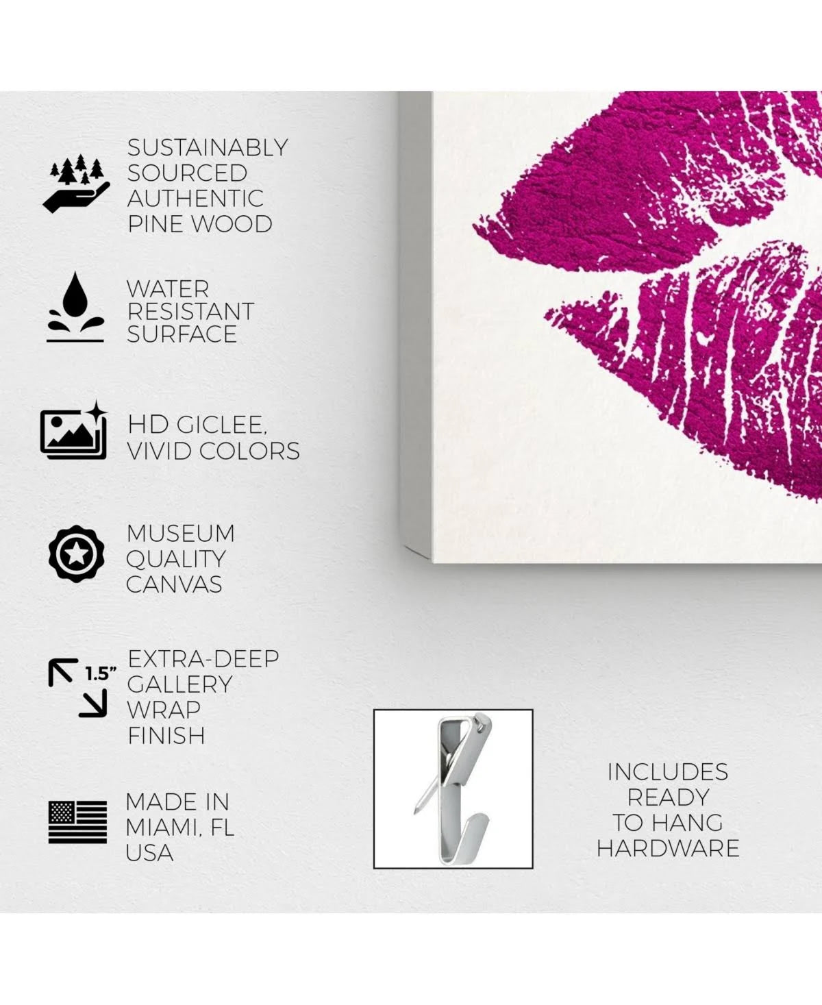 Pink Canvas Art D610043