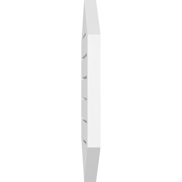 24x22W x 40x22H Vertical Peaked Surface Mount PVC Gable Vent 14/12 Pitch V2875