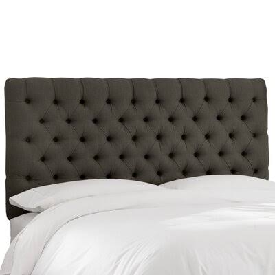 Tufted Upholstered Panel Headboard California King Linen Slate A321
