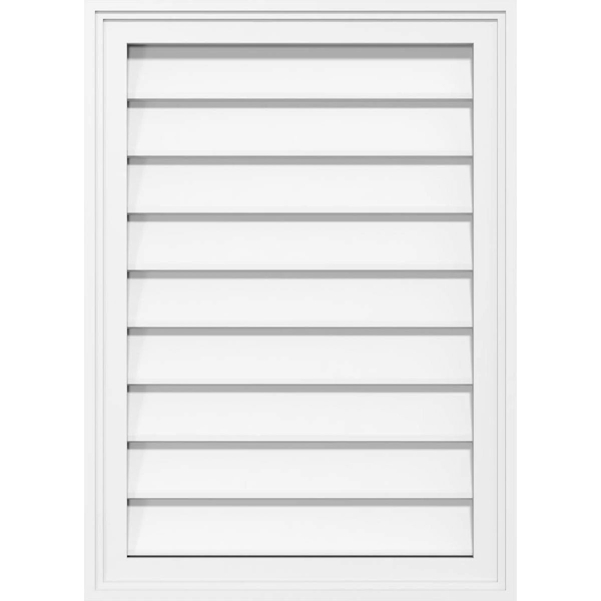 PVC Vertical Surface Mount Gable Vent with Brickm Z63493