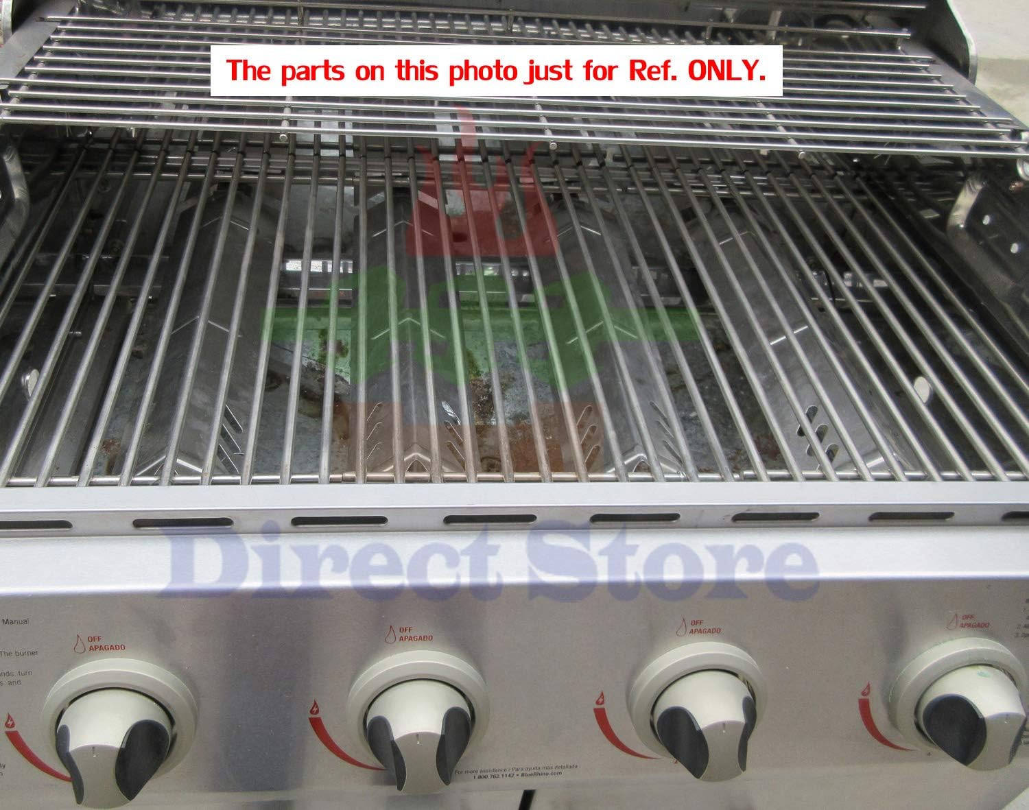 Gas Grill Burners, Heat Plates, Cooking Grid B58087