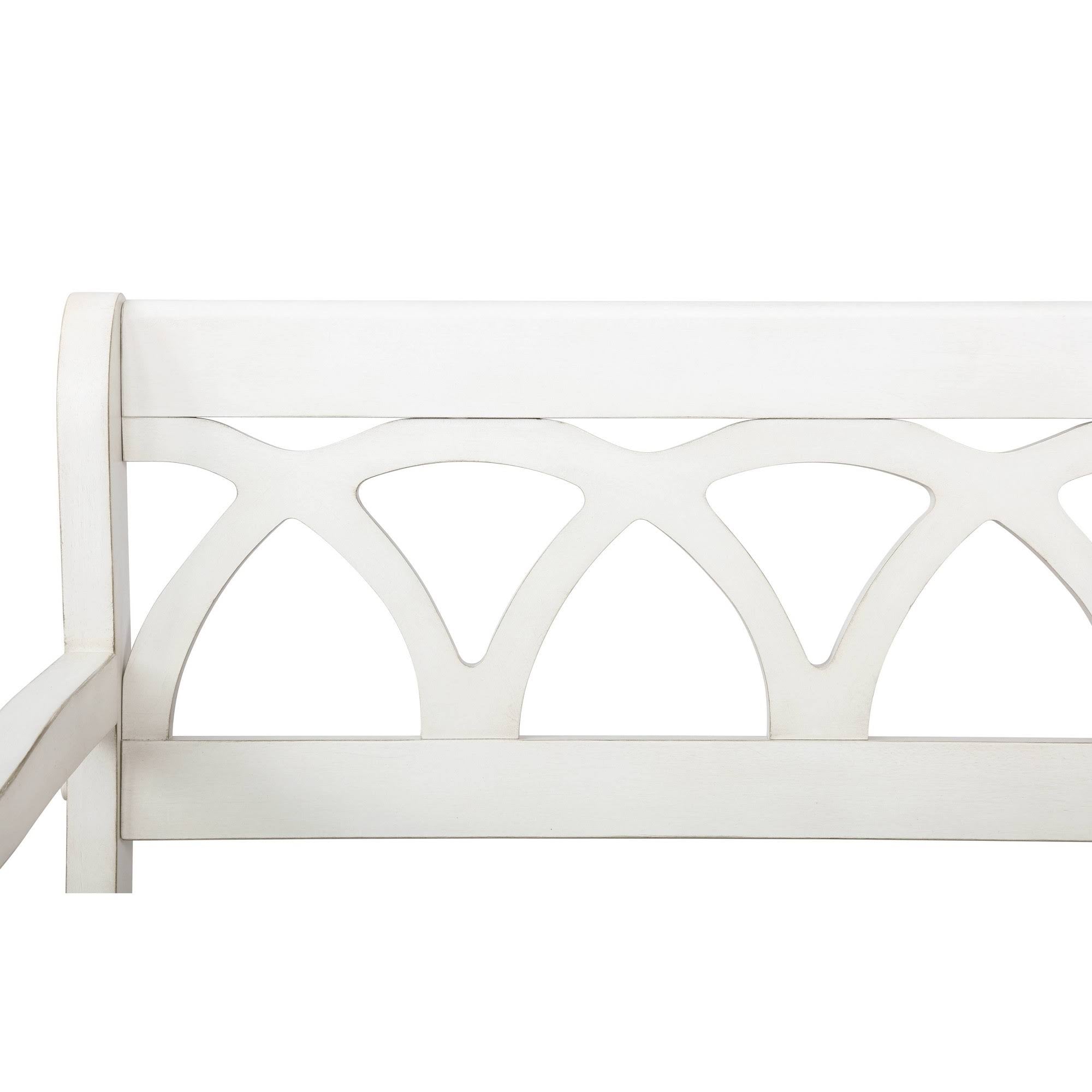 White Storage Bench R6175