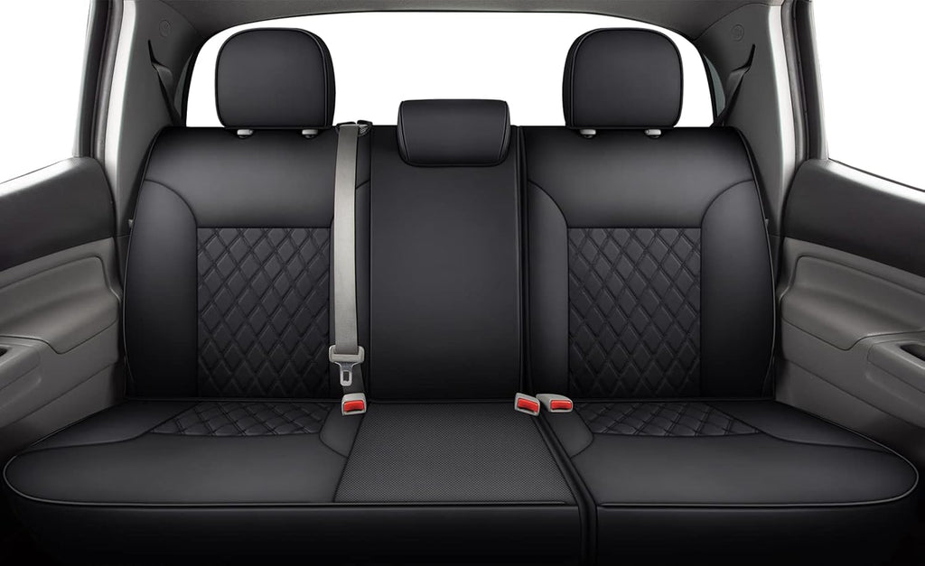 Red Faux Leather Full-Set Seat Covers T63169