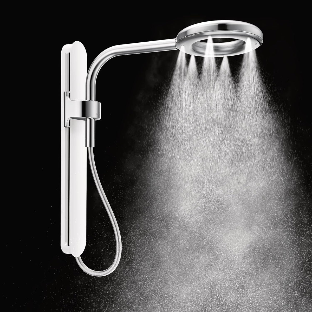 Chrome/White Rainshower Shower N799