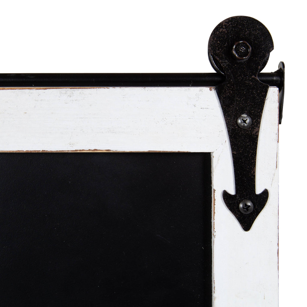 Gray Barn Door Wood-Framed Chalkboard X644