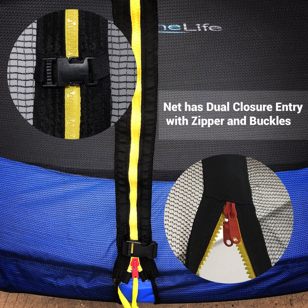 10 ft. Outdoor Trampoline with Safety Net Cage E652320
