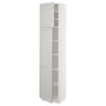 White High Cabinet with Shelves and 2 Doors D21969