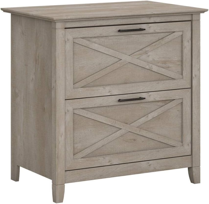 2 Drawer Lateral File Cabinet, Pure White Oak T6537