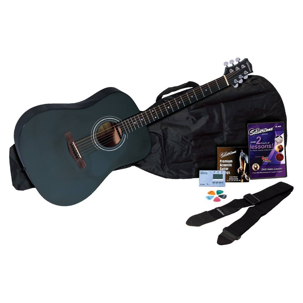 Black Acoustic Guitar Package Q499720