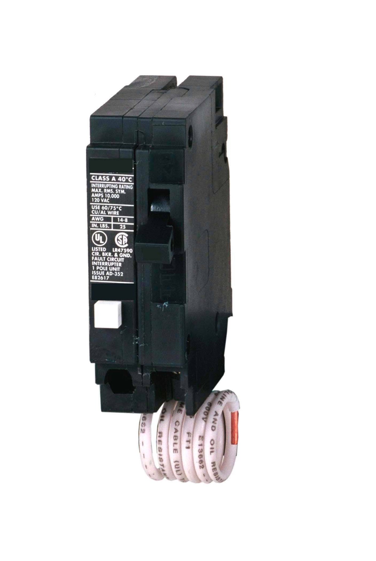 20 Amp Single Pole Ground Fault Equipment Protection Circuit Breaker F31510