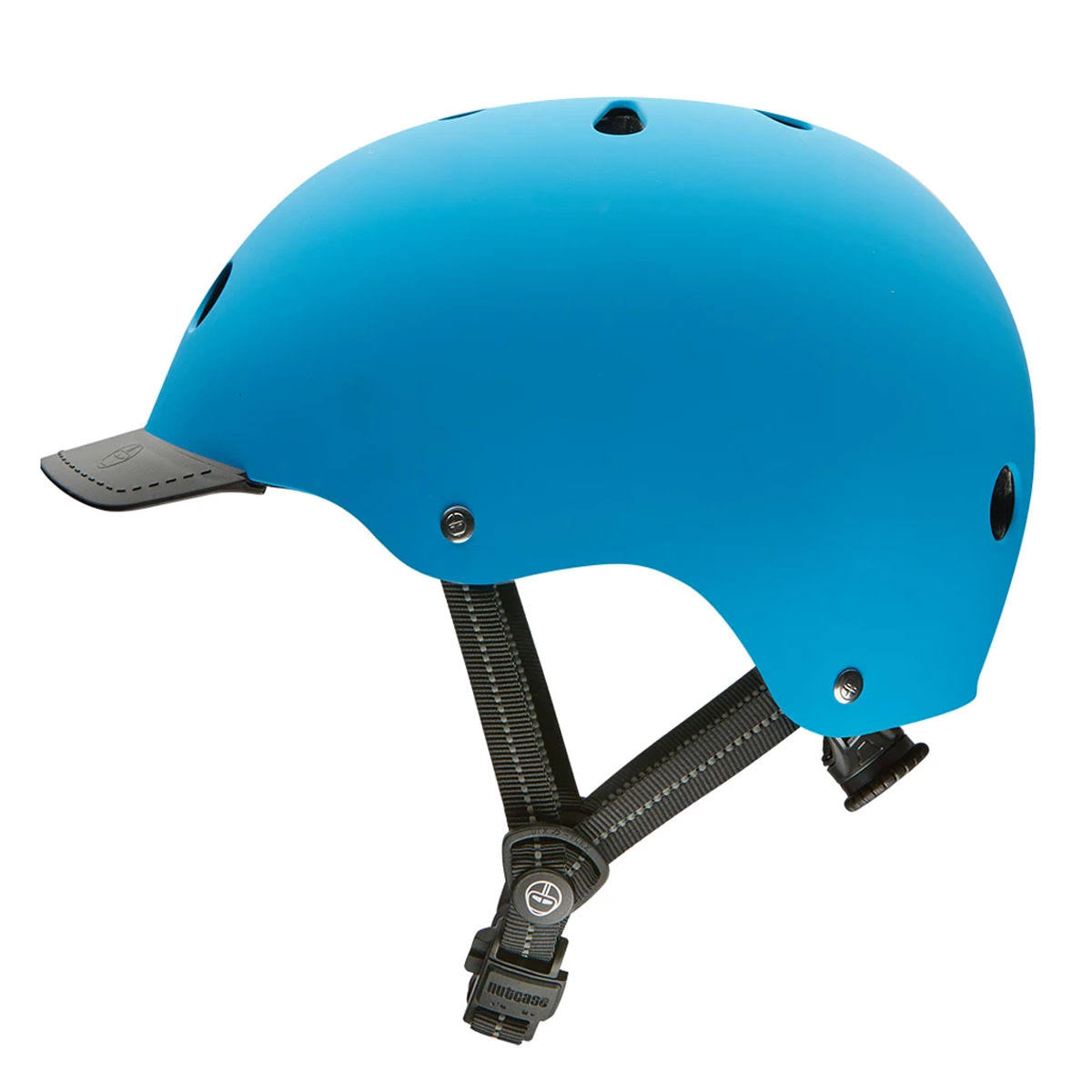 Bay Blue Matte Street Helmet Z8552
