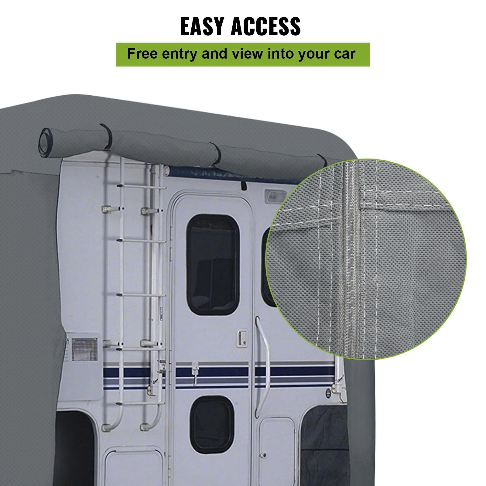 8'-10' Waterproof Anti-UV Non-Woven Fabric RV Cover Y9368