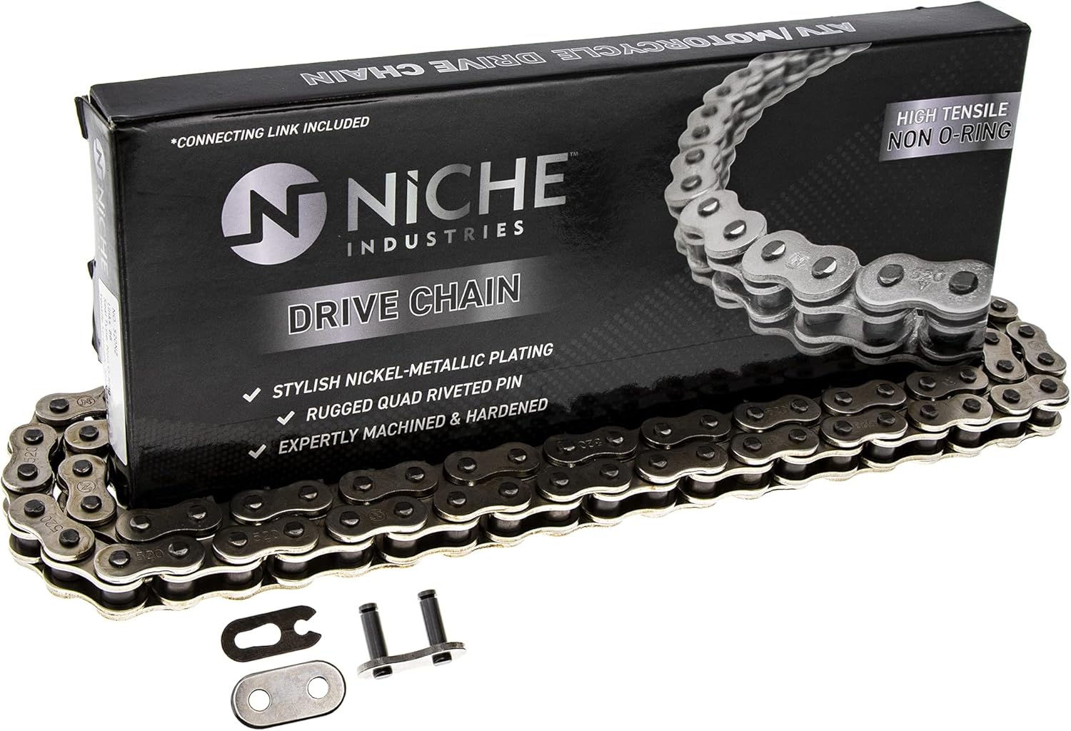 Drive Sprocket Chain Combo Front 13 Rear 40 Tooth 520NZ Standard 98 Links Pack of 2 P287