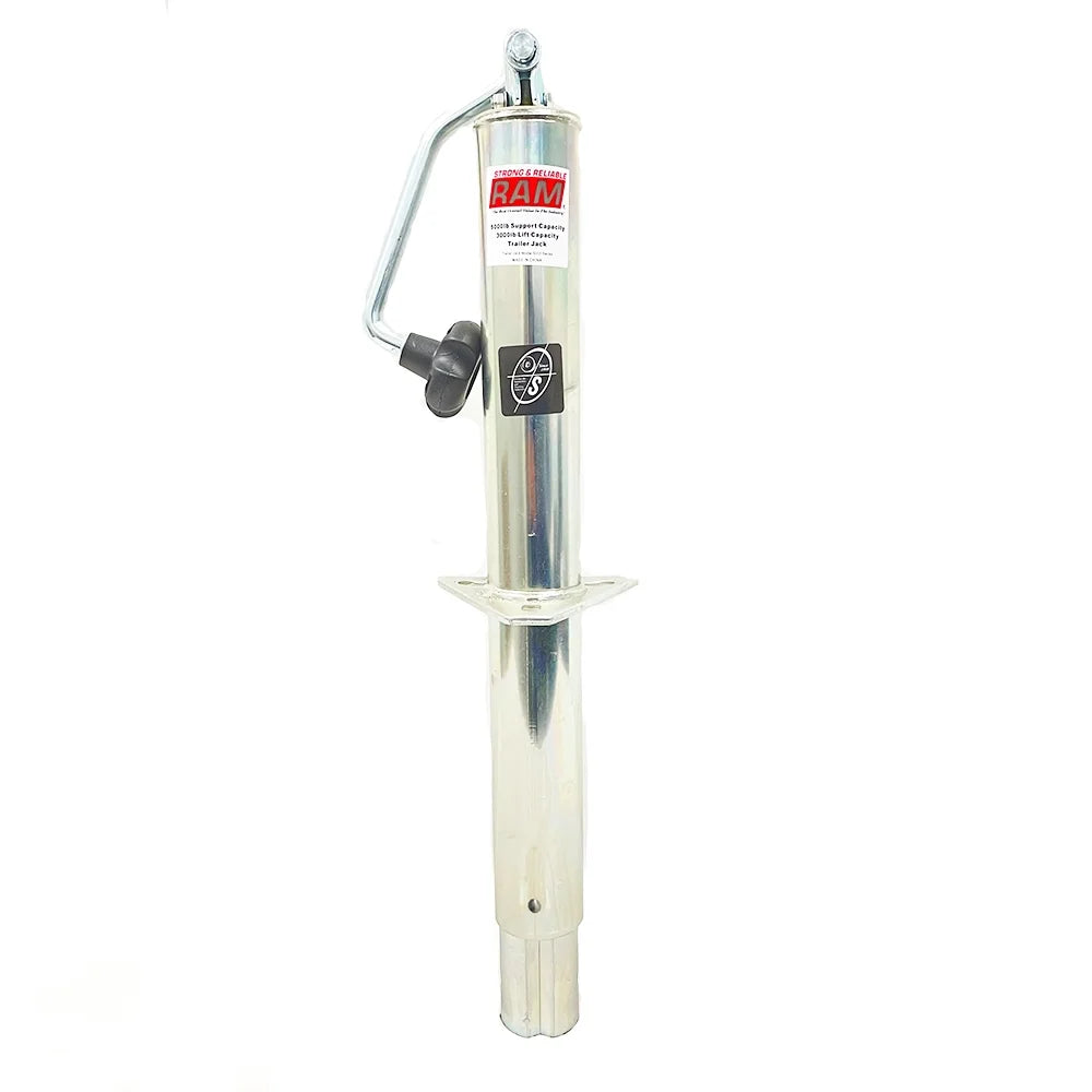Zinc A-Frame Trailer Jack with Zinc Foot Plate Z31850