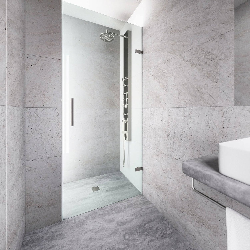 24-Inch Adjustable Frameless Shower Door G45857