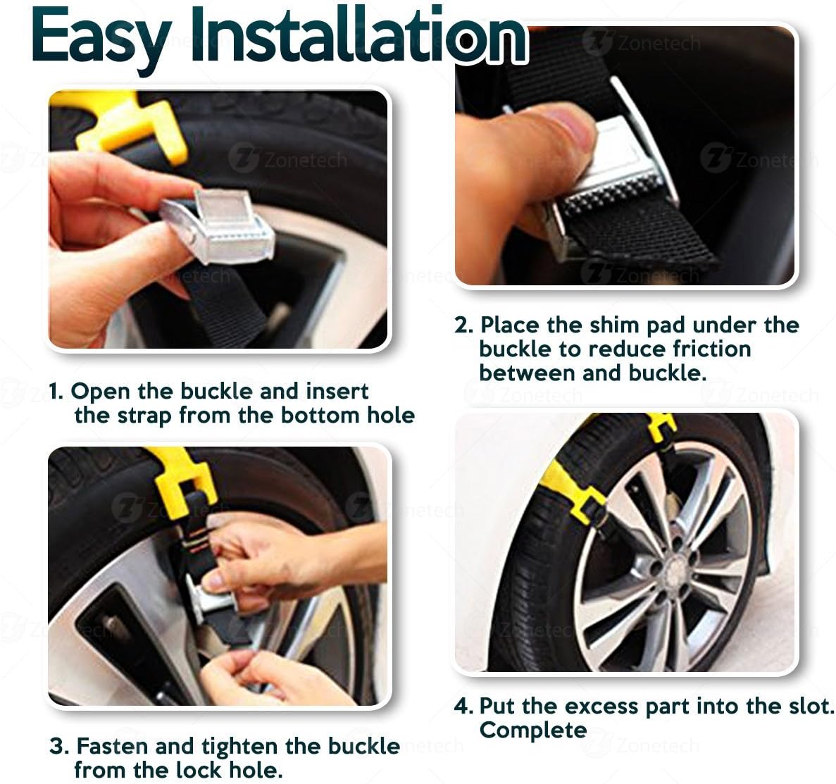 Car Mud Snow Chains Pack Of 6 O824