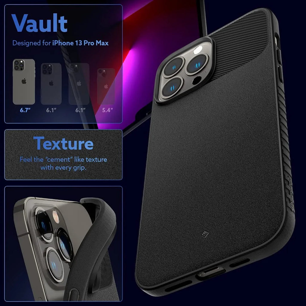 Matte Black Protective Case for iPhone 13 Pro Max P934