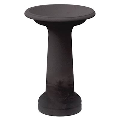 Black Slate Polyresin Birdbath H511721