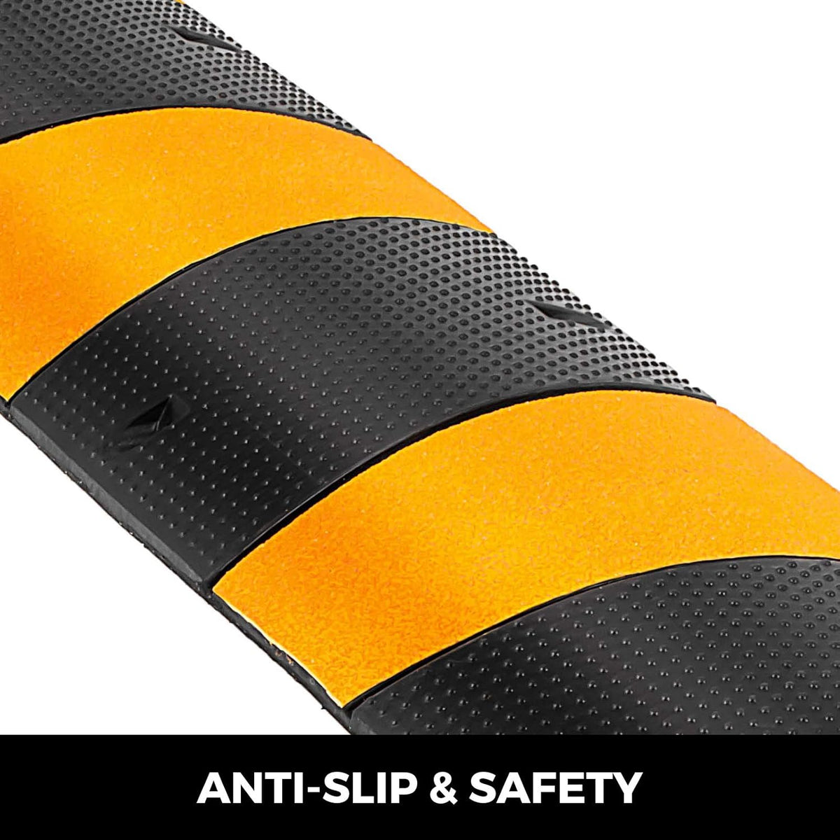 6 Feet Rubber Driveway Cable Protector Ramp 2-Channel C76406
