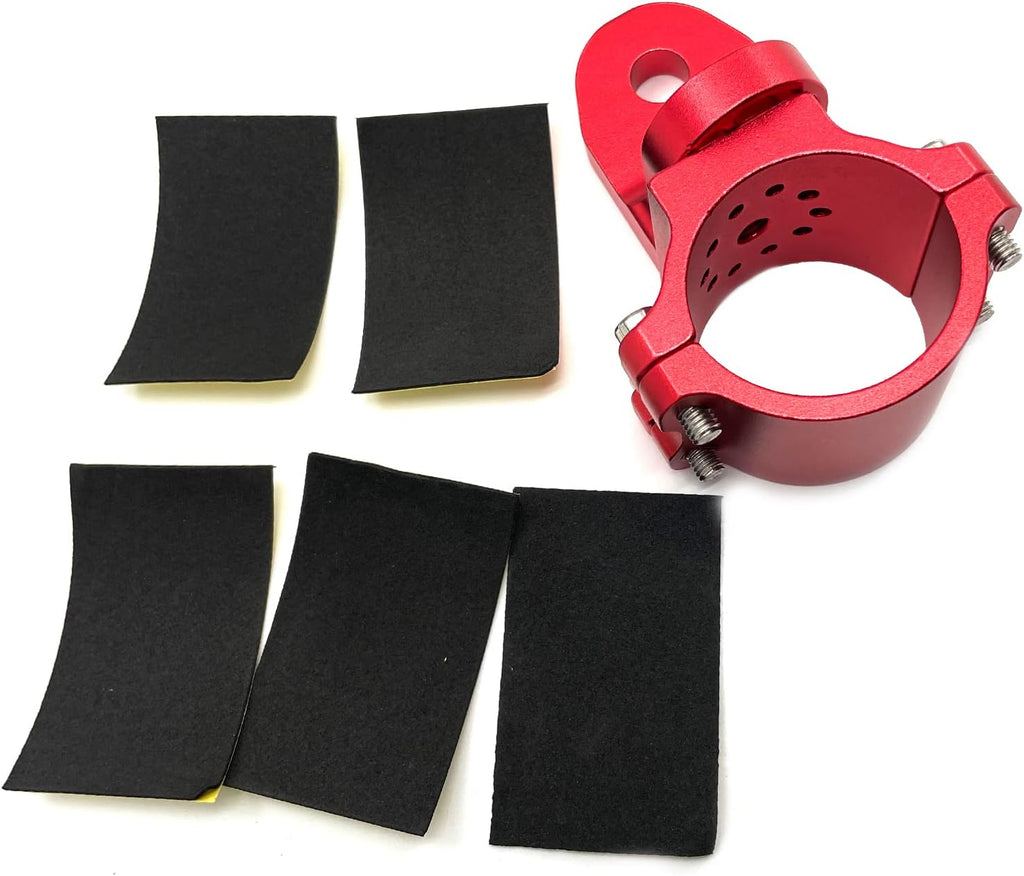 2 pcs Adjustable UTV Flag Mount Whip Light Bar Bracket for 1.75 to 1.85 Roll Bar (red) L990440
