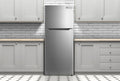 Stainless Apartment Size Refrigerator 15 Cubic Feet Top Freezer Full Size Fridge I3010
