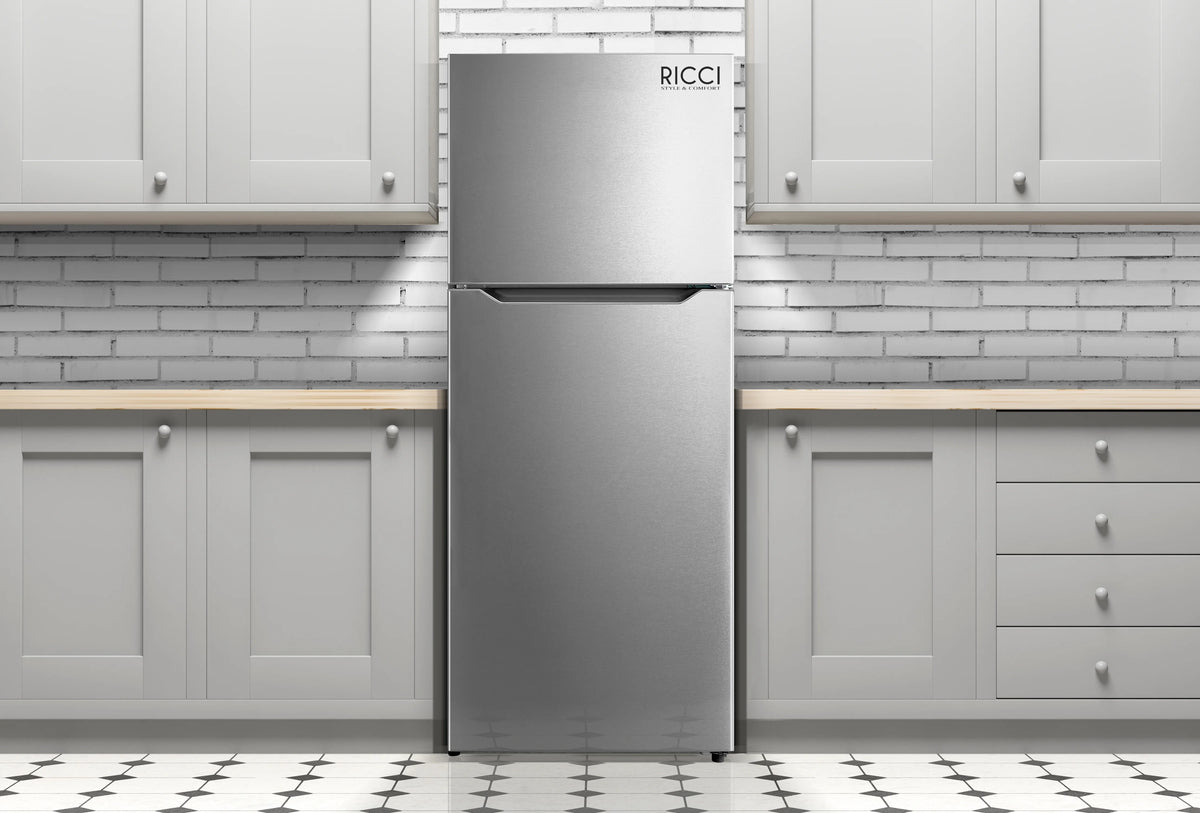 Stainless Apartment Size Refrigerator 15 Cubic Feet Top Freezer Full Size Fridge I3010
