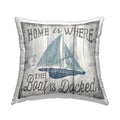 Nautical Coastal Grey Decorative Pillows Z81068
