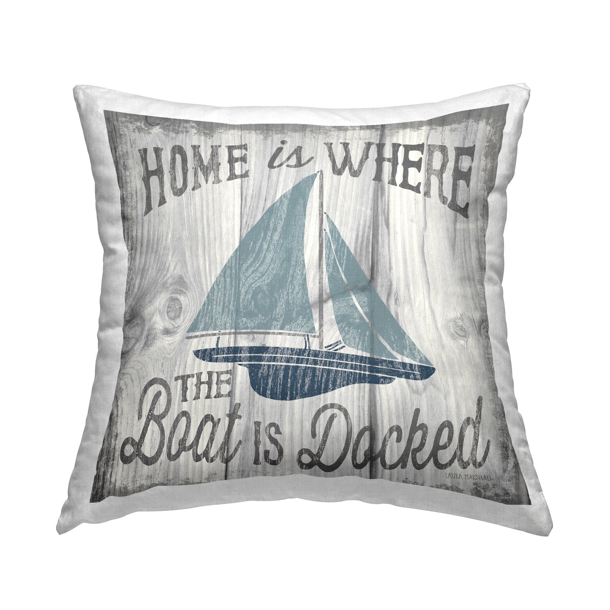 Nautical Coastal Grey Decorative Pillows Z81068