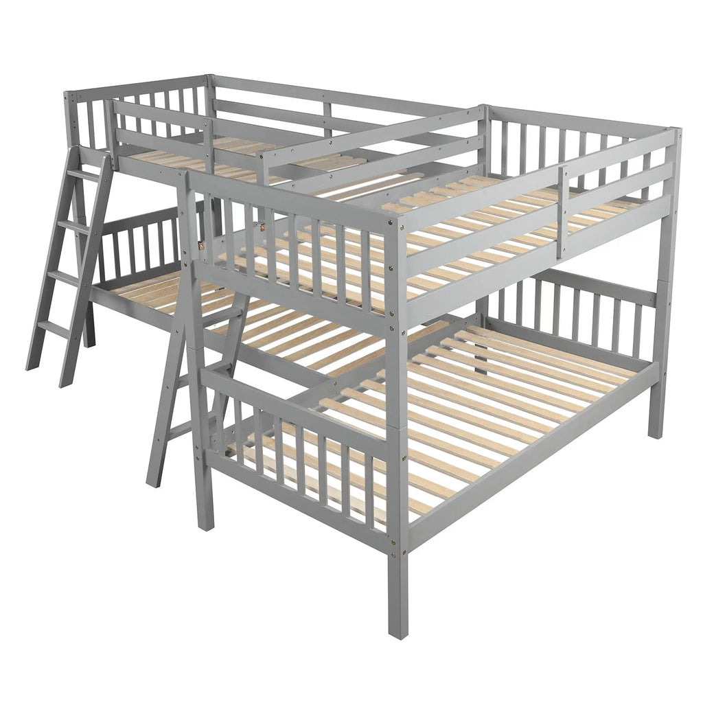 Twin L-Shaped Bunk Bed N865172