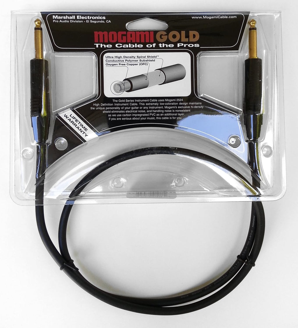10 Foot Pack of 2 Guitar Instrument Cable O269343