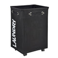 24" Wheeled Laundry Hamper Light Blue with Cotton Laundry Bag J157766