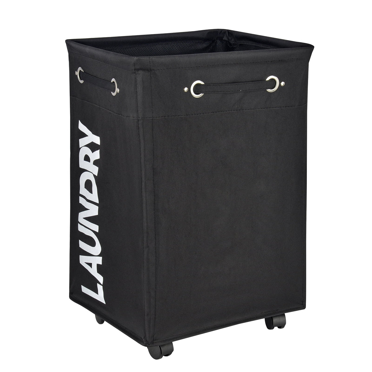 24" Wheeled Laundry Hamper Light Blue with Cotton Laundry Bag J157766