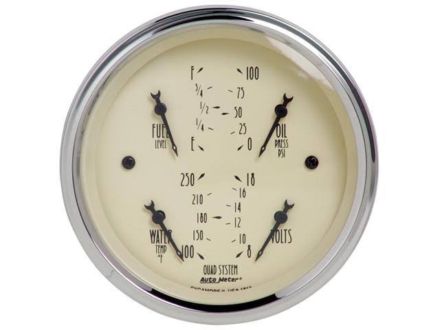 Antique Beige Quad Gauge U313