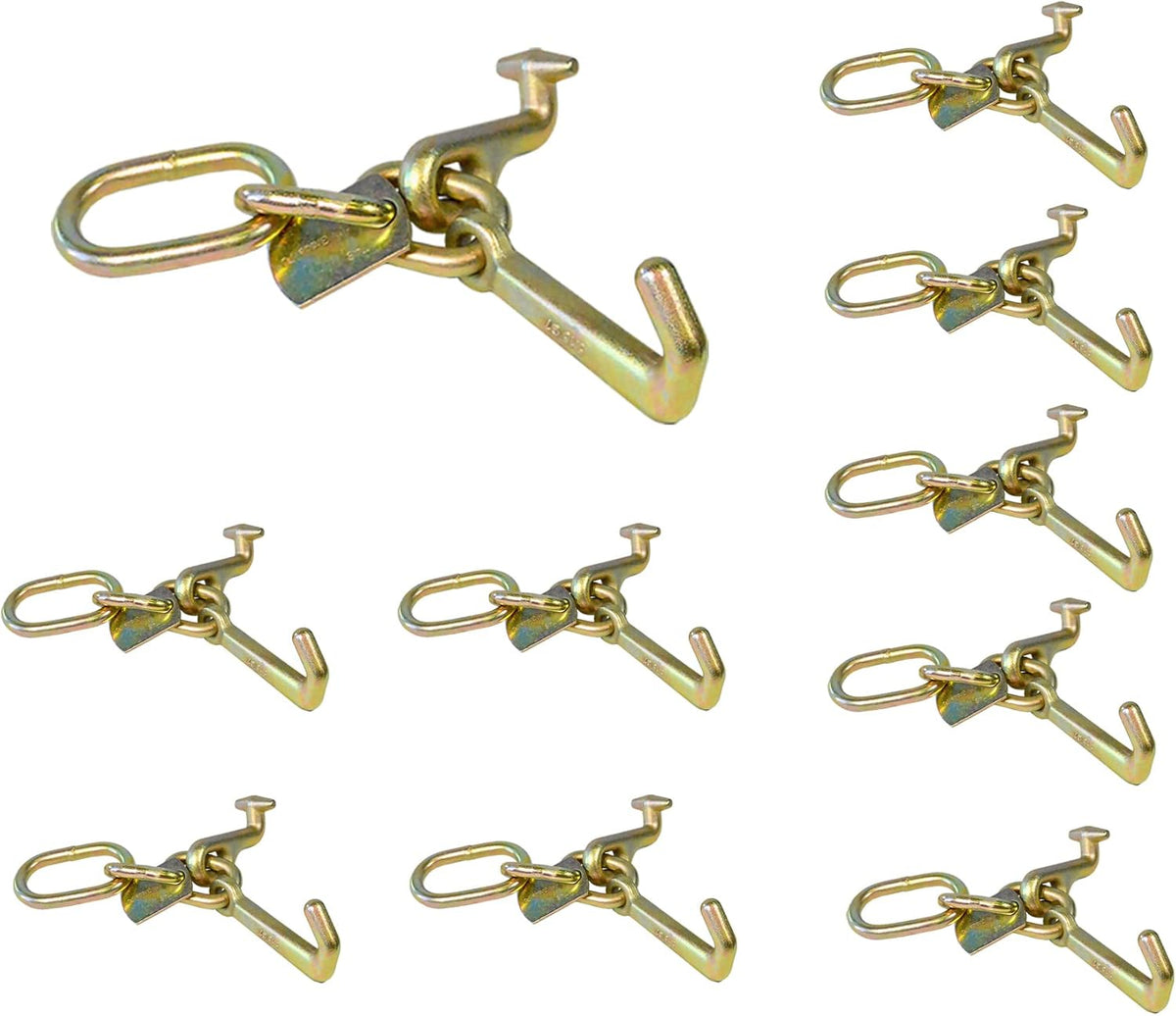 6 - Pack Heavy-Duty Forged Cluster Hook with Link D361071