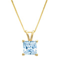 18k Yellow Gold Pendant with 16" Solid Gold Chain P764814