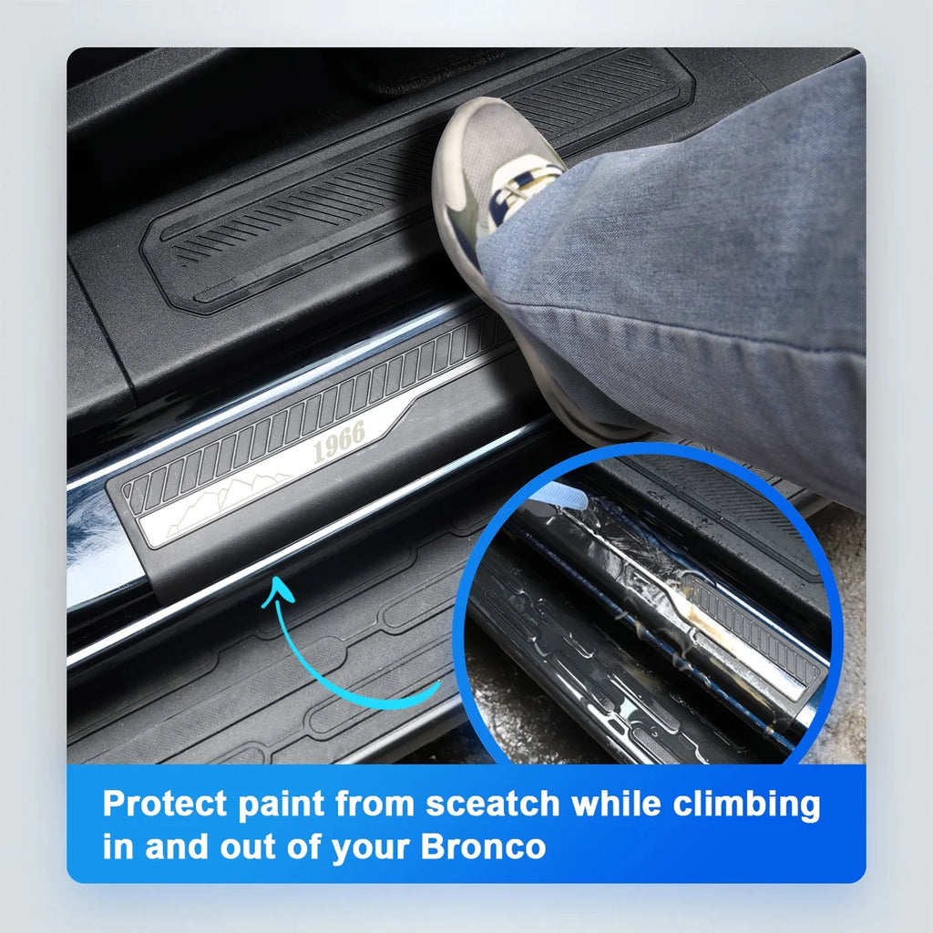 Door Sill Guards Car Door Sill Edge Protector Entry Guards Trim Threshold Protector K806