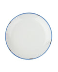 White/Blue Tinware Salad Plates (Set of 4) H729