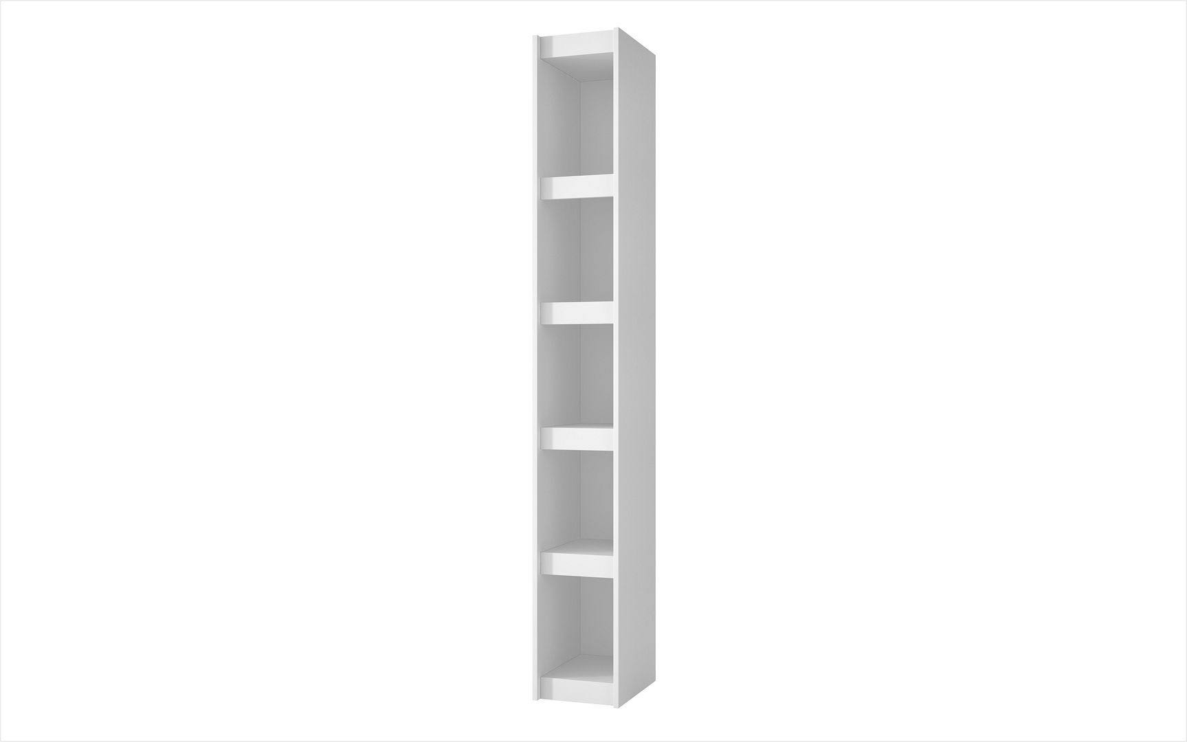 White 5 Shelves Bookcase I2018