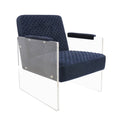 Navy Velvet Accent Chair Z393067