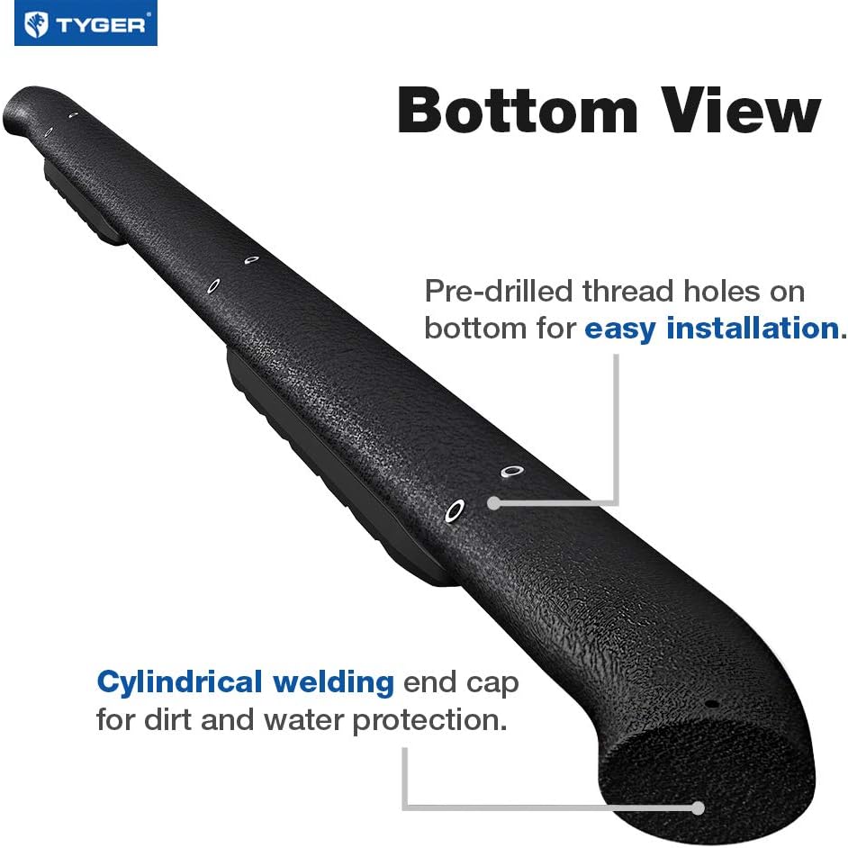Textured Black Side Step Nerf Bars U286