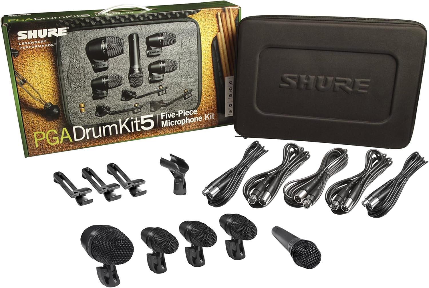 7-Piece Drum Mic Kit with XLR-XLR Cables and Case C29600