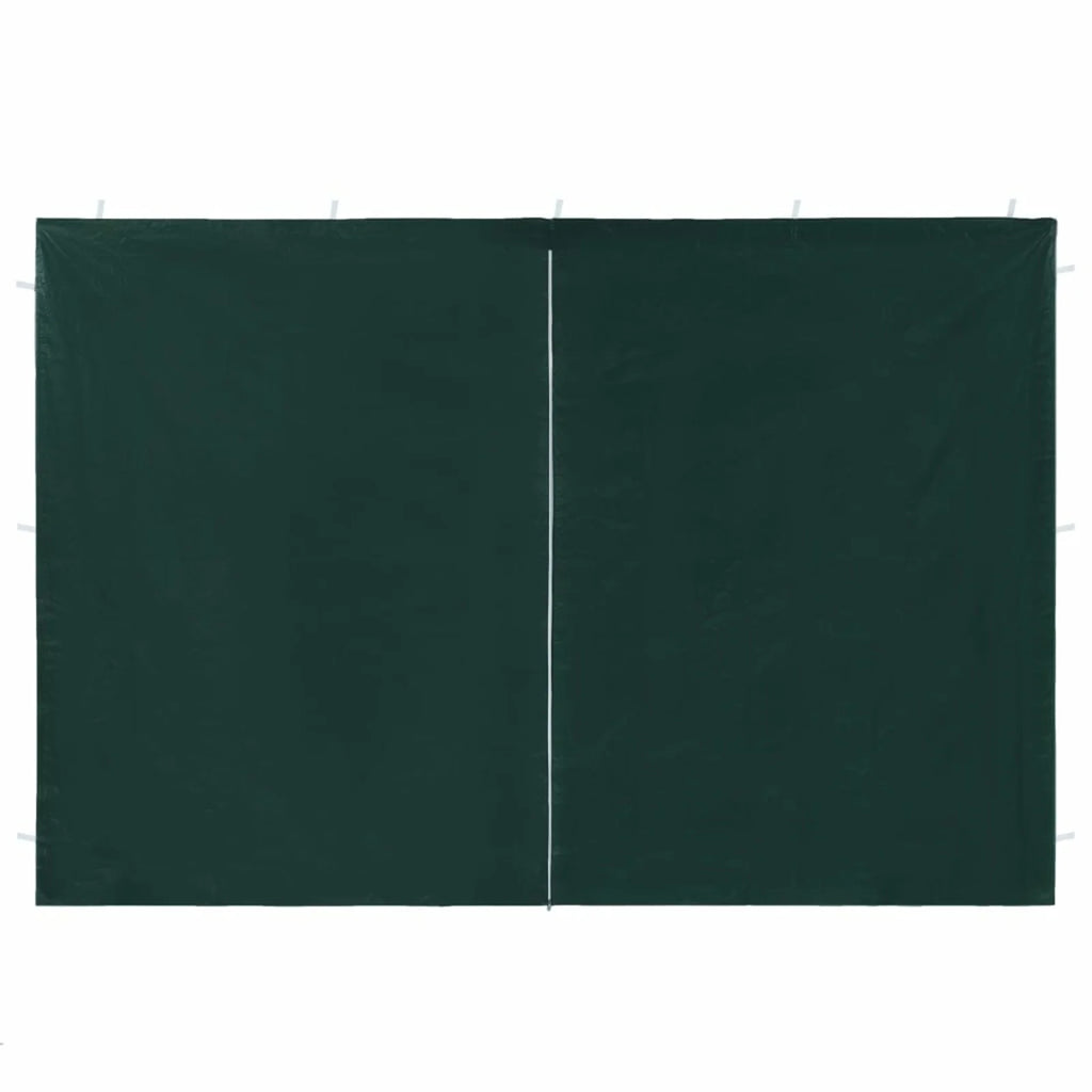 Green PE Party Tent Sidewall 2 pcs with Zipper B83653