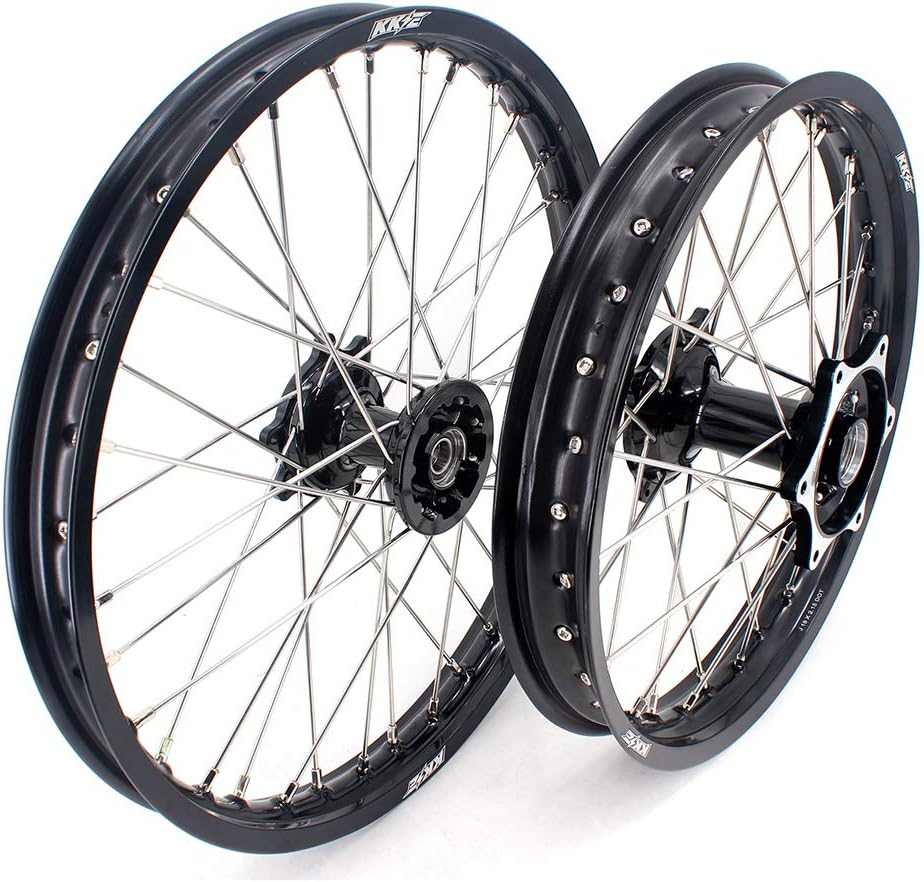 21/19 Mx Casting Dirtbike Wheels Black Hub Q651011
